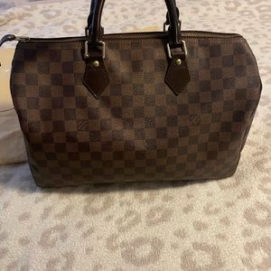 Authentic Louis Vuitton Damier Ebene speedy 35